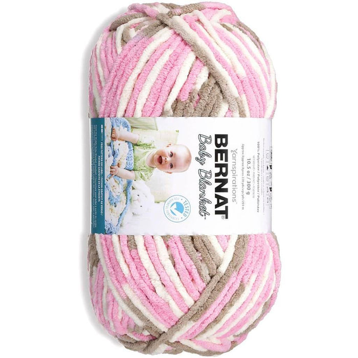 Bernat Baby Blanket Big Ball Yarn Little Roses 300g