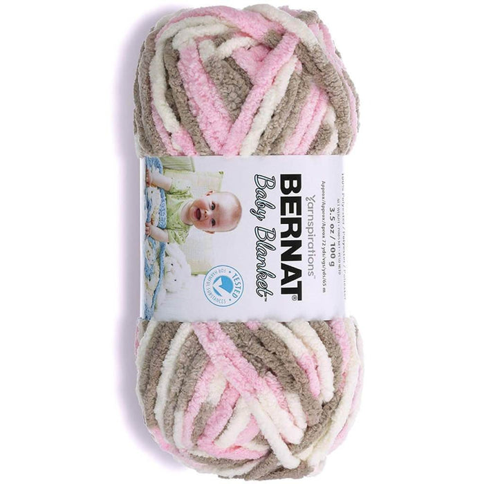 Bernat Baby Blanket Big Ball Yarn Little Petunias 300g
