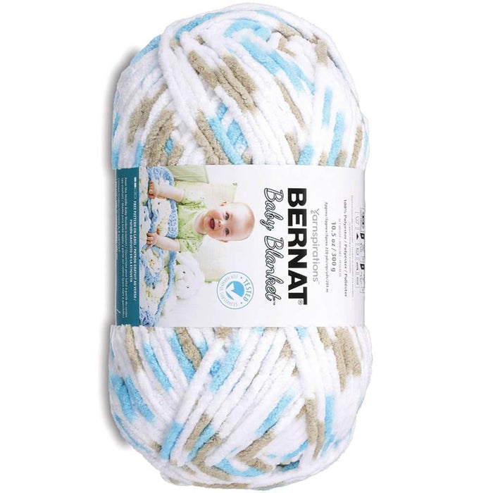 Bernat Baby Blanket Big Ball Yarn Little Teal Dove 300g