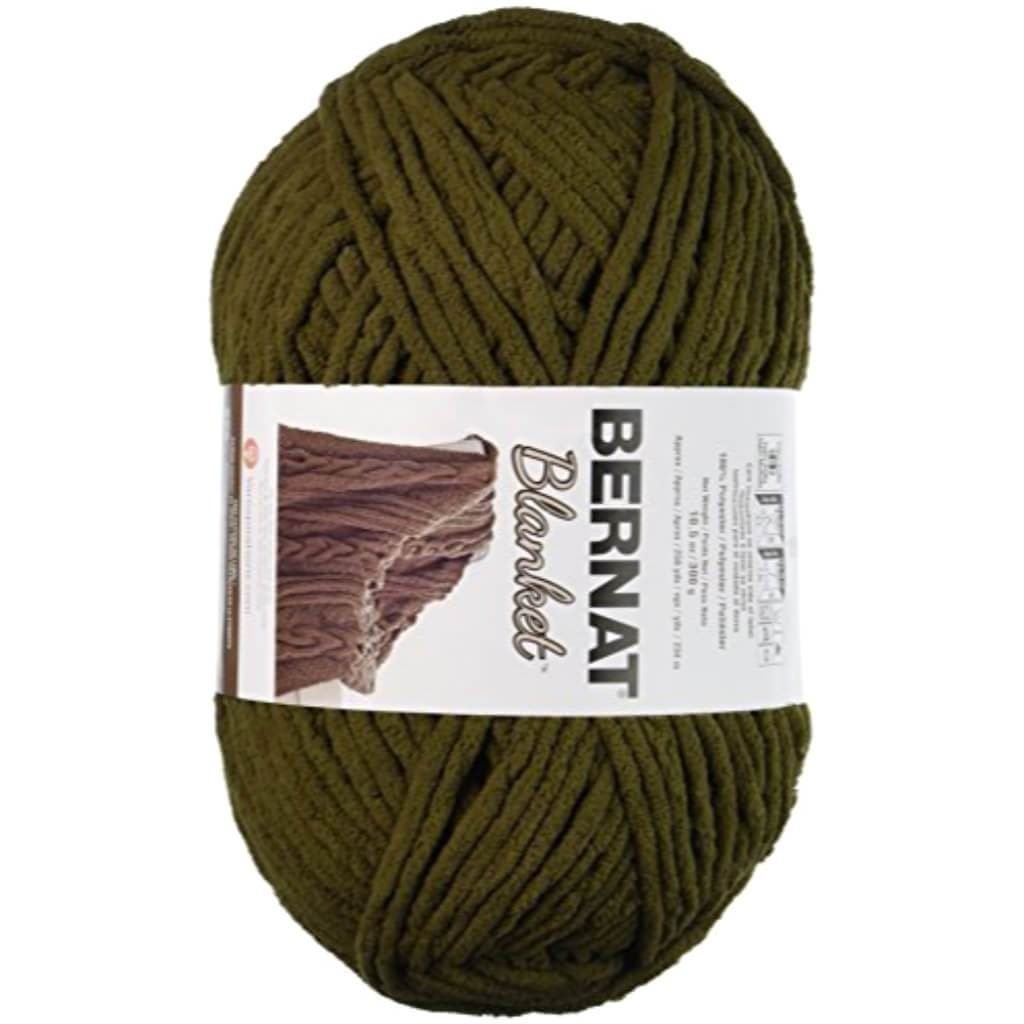 Blanket Big Ball Yarn Olive