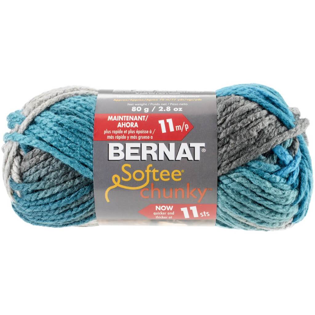 Softee Chunky Ombre Yarn Deep Waters