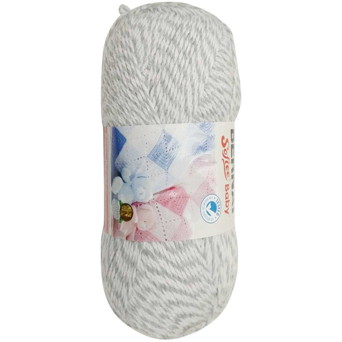 Bernat Softee Baby Yarn Grey Marl 140g