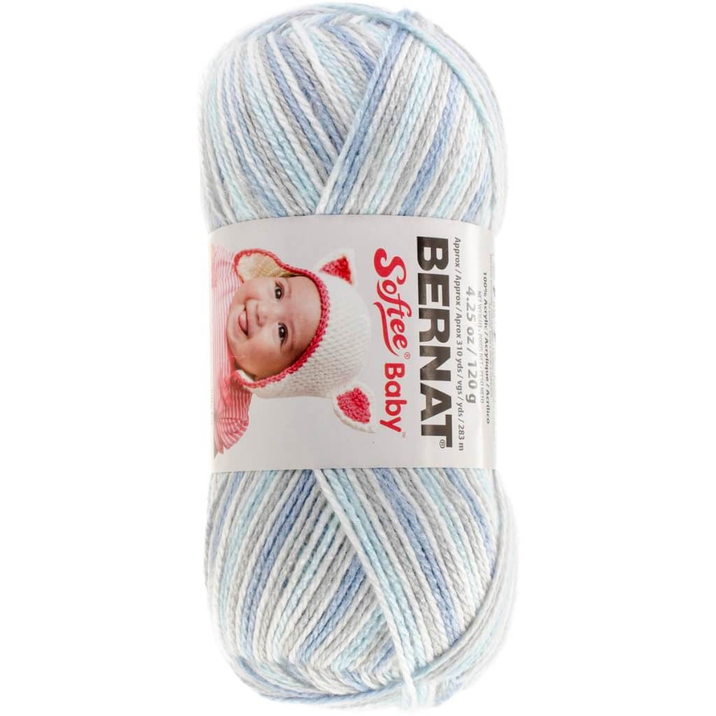 Bernat Softee Baby Yarn Ombres Blue Flannel