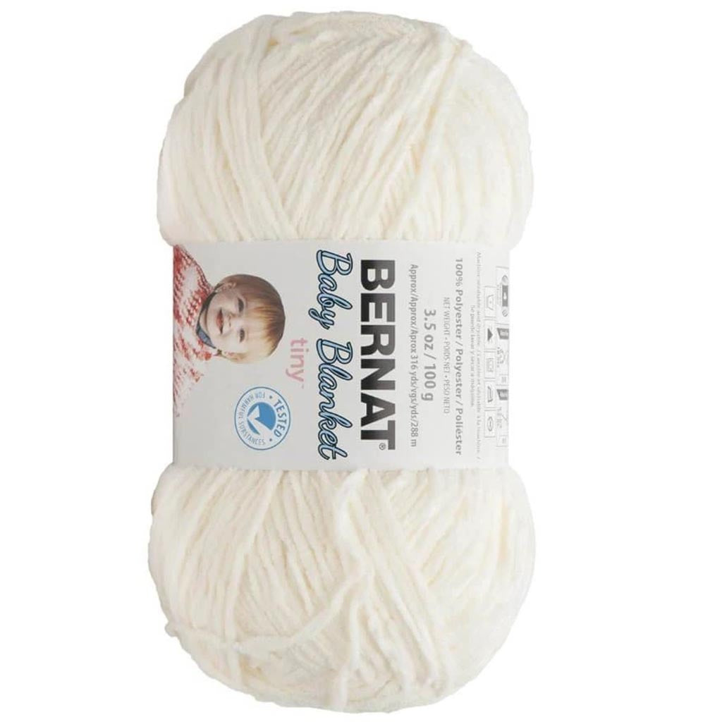 Bernat Baby Blanket Tiny Yarn: Polar Bear, 3.5 Ounces