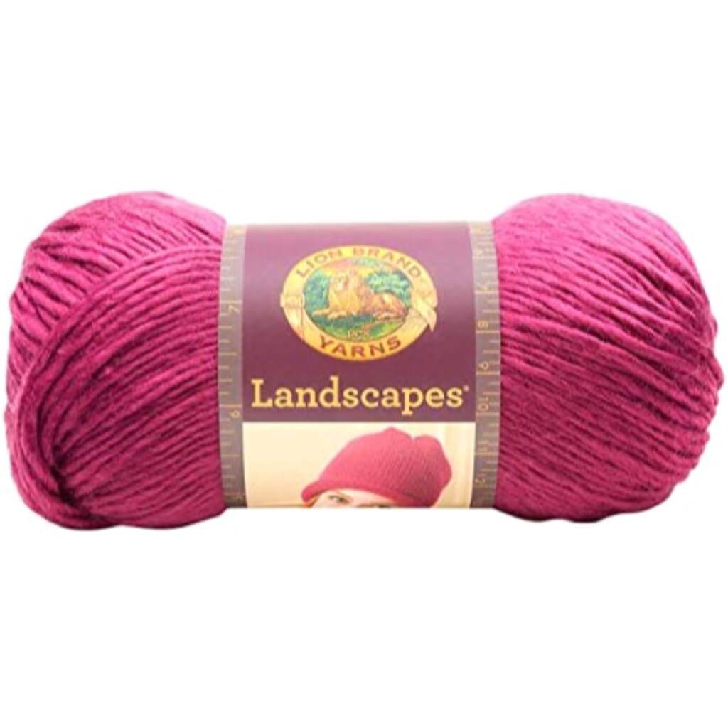 Lion Brand Landscapes Yarn Rose