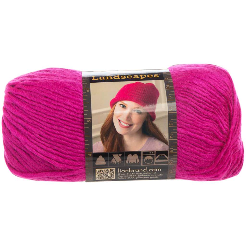 Lion Brand Landscapes Yarn Fuchsia