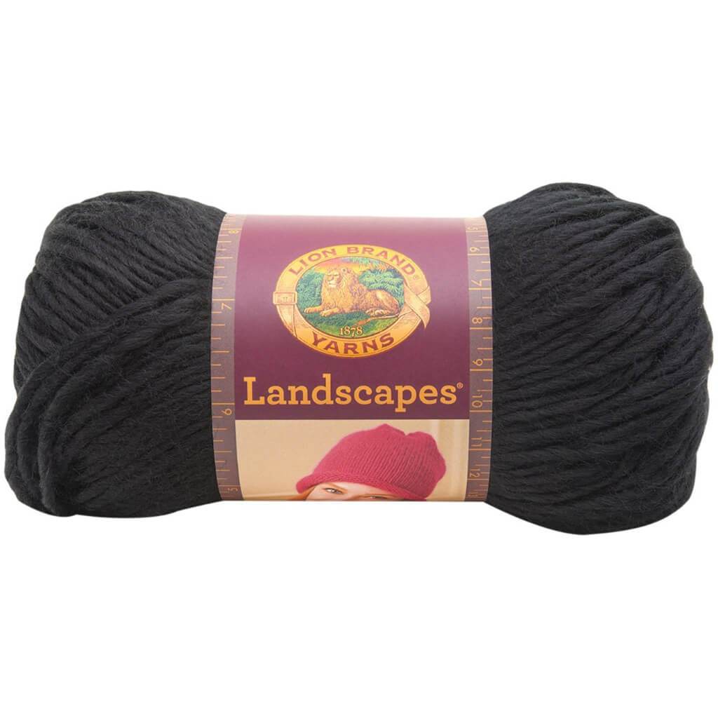 Lion Brand Landscapes Yarn Black