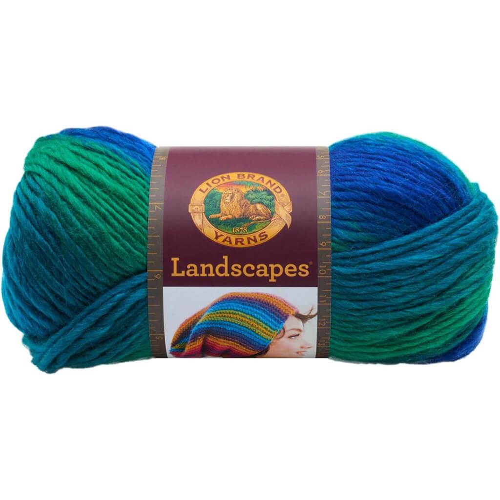 Lion Brand Landscapes Yarn Blue Lagoon