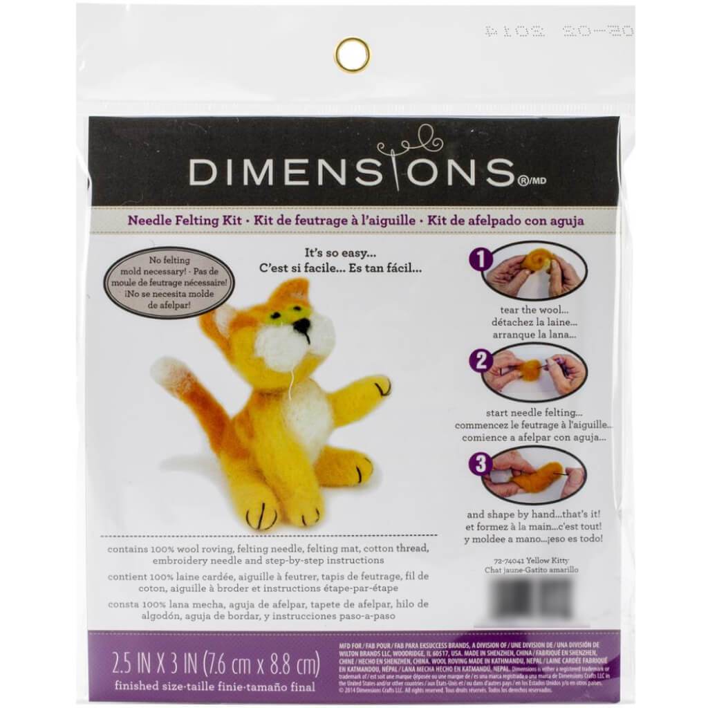 Dimensions Feltworks Needle Felting Kit Cat