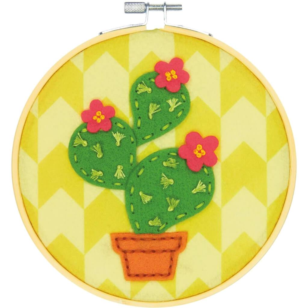 Dimensions DIY Felt Applique Kit 6in Cactus