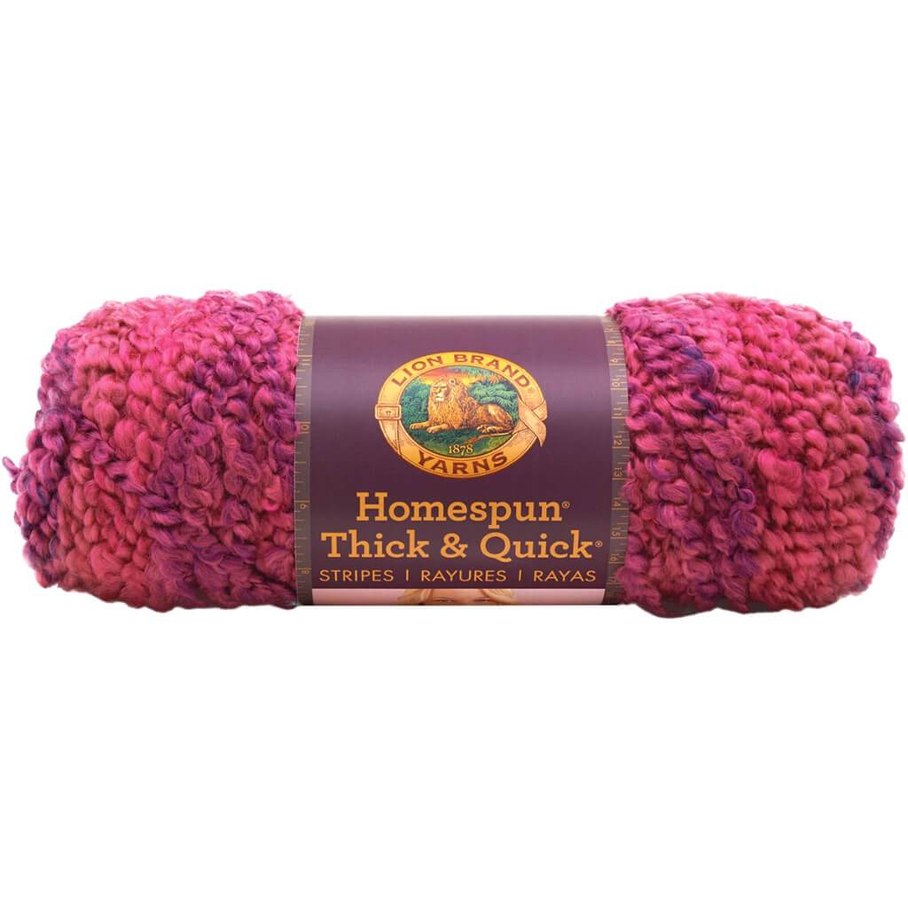 Lion Brand Homespun Thick &amp; Quick Yarn Wildberries Stripes