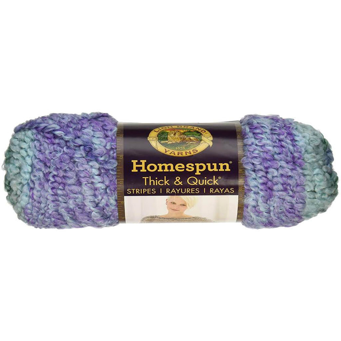 Lion Brand Homespun Thick & Quick Yarn Seaglass Stripes