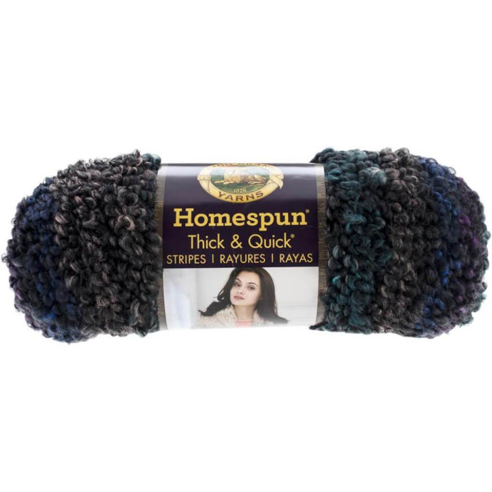 Lion Brand Homespun Thick & Quick Yarn Tartan Stripes