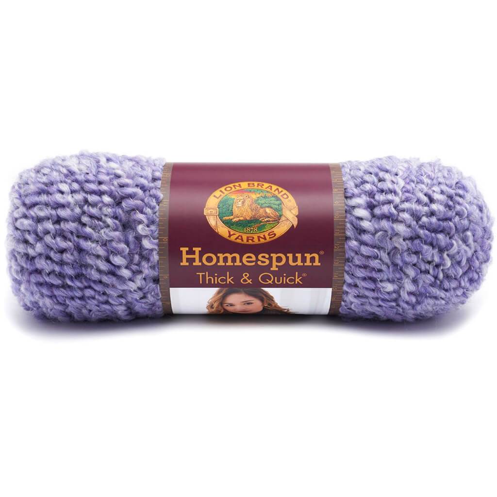 Lion Brand Homespun Thick &amp; Quick Yarn Purple Aster