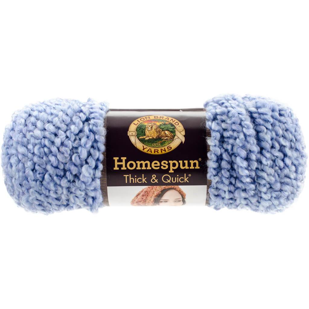 Lion Brand Homespun Thick &amp; Quick Yarn Periwinkle