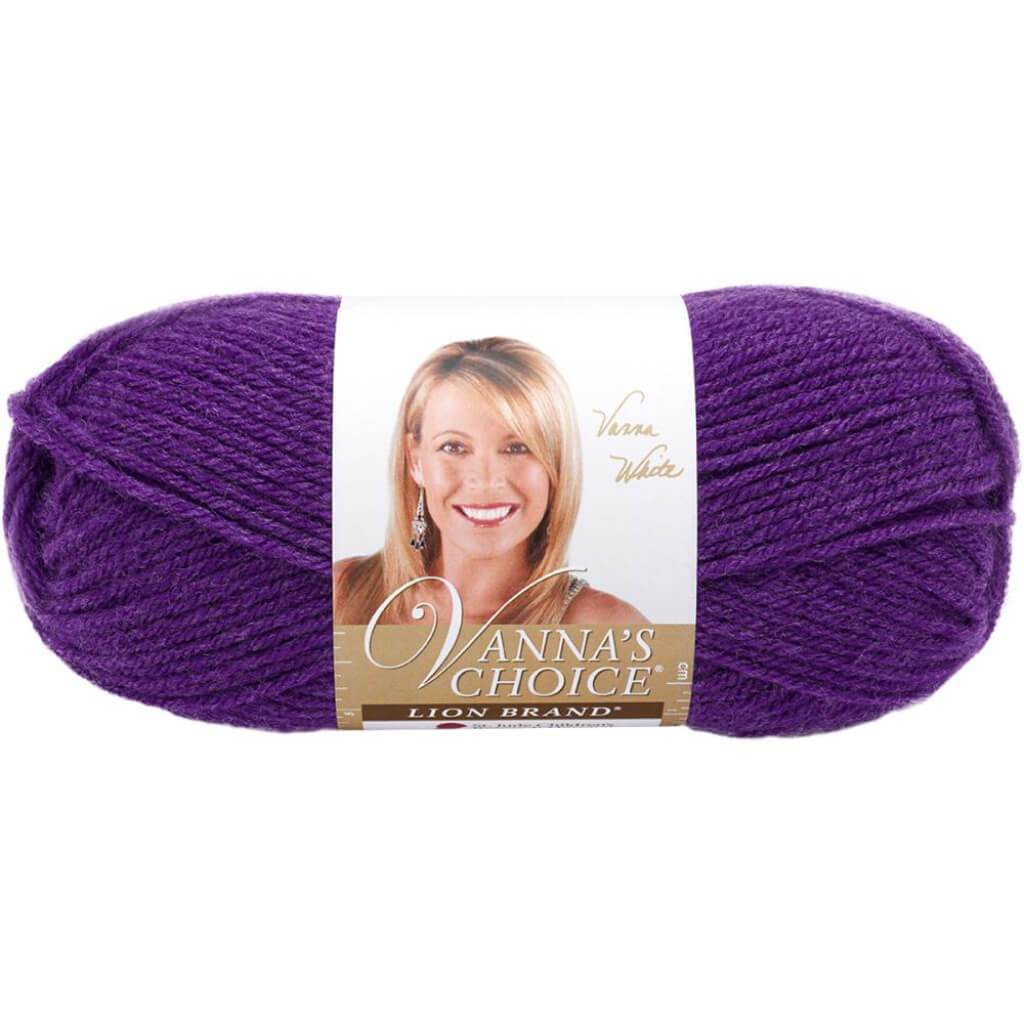 Lion Brand Vanna&#39;s Choice Yarn Eggplant