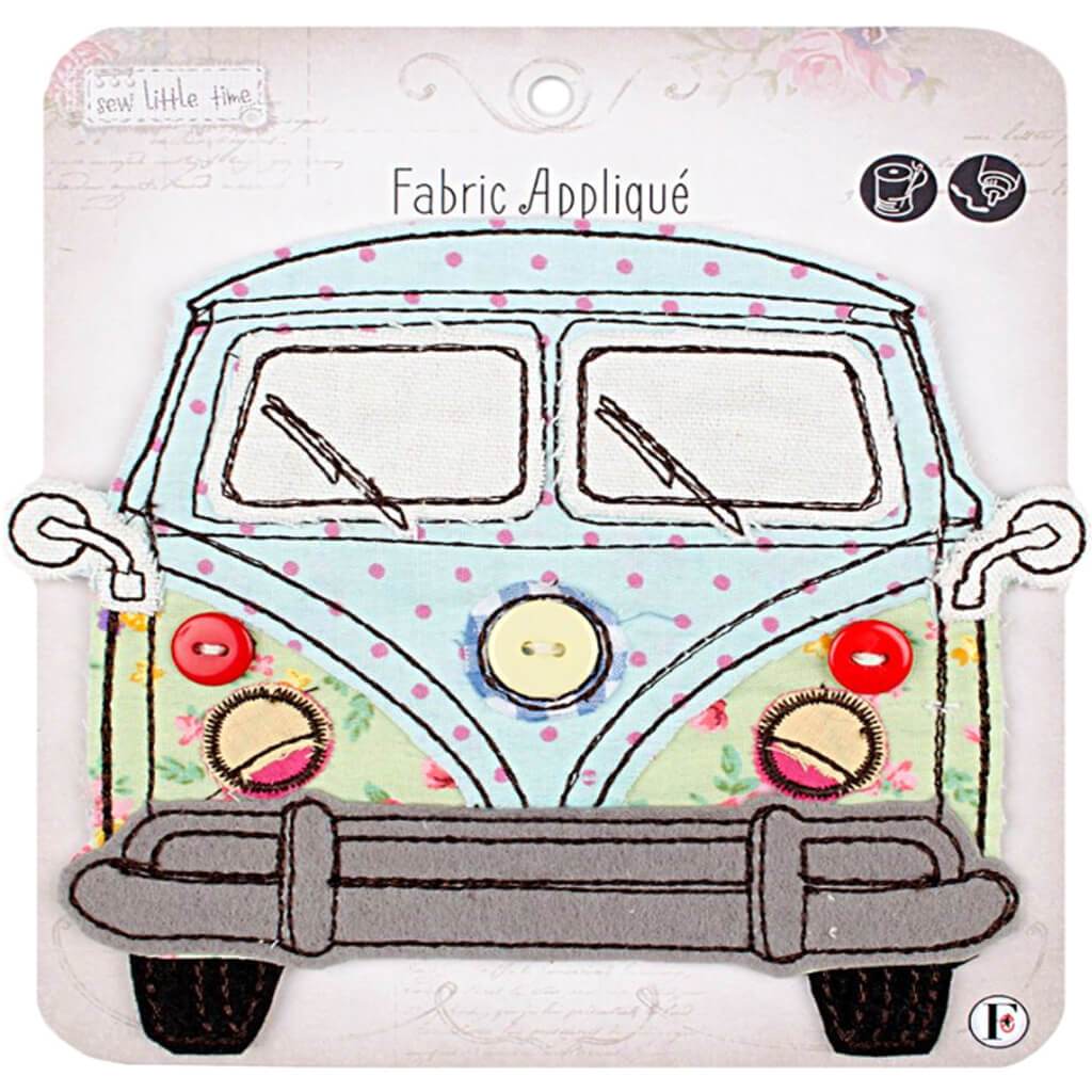 Fabric Editions Sew Little Time Sew-On Applique Van