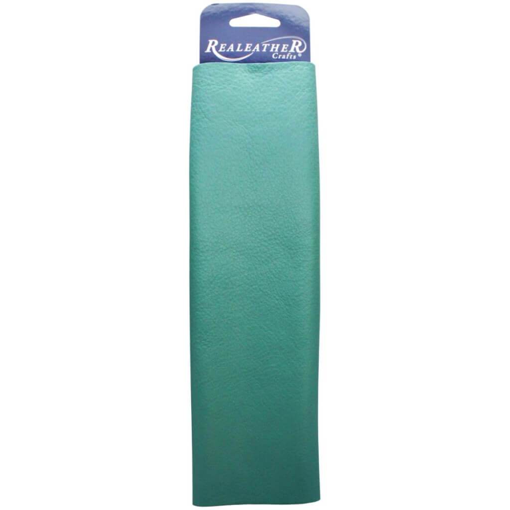 Realeather Crafts Leather Premium Trim Piece 8.5in x 11in Turquoise