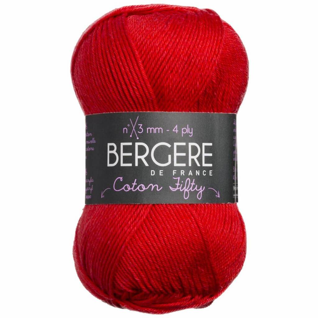 YARN COTON FIFTY ECARLATE 