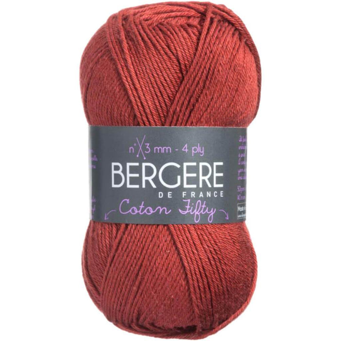 Bergere De France Coton Fifty Auburn Yarn 50g