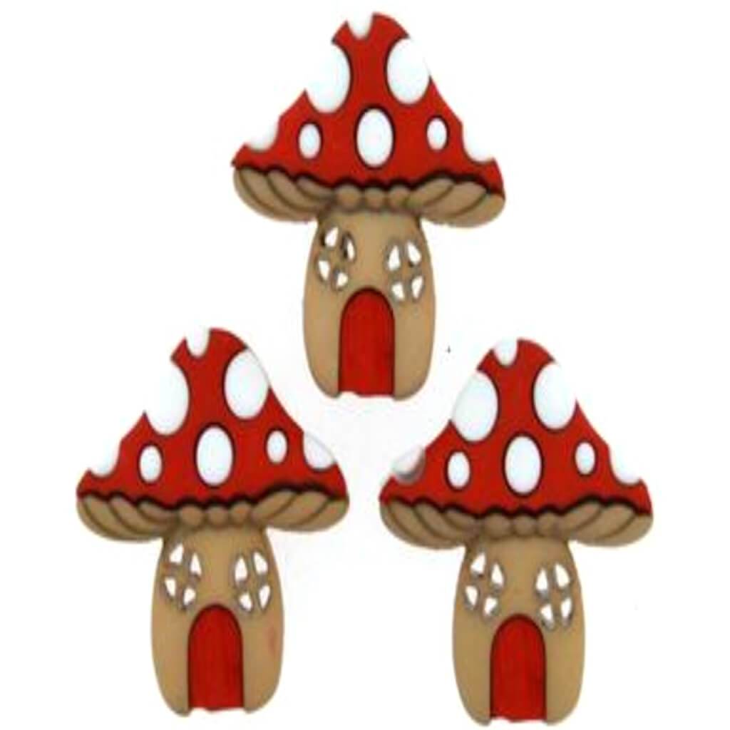 Dress It Up Embellishments Mushroom Houses