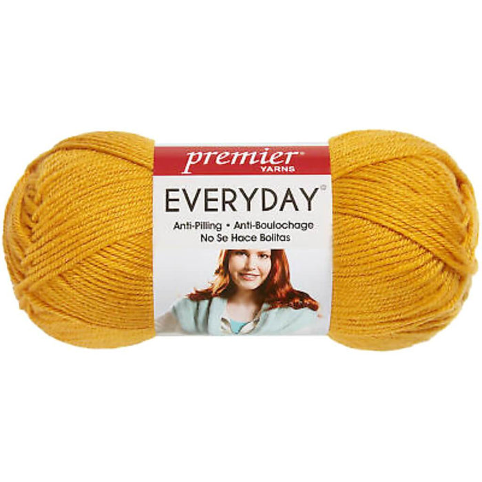 Premier Yarns Anti-Pilling Everyday Worsted Solid Yarn Mustard