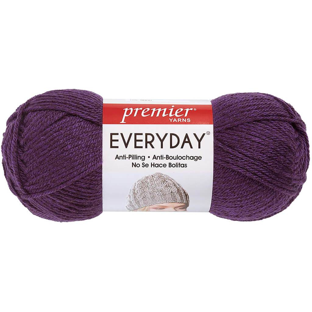 Premier Yarns Anti-Pilling Everyday Worsted Solid Yarn Violet