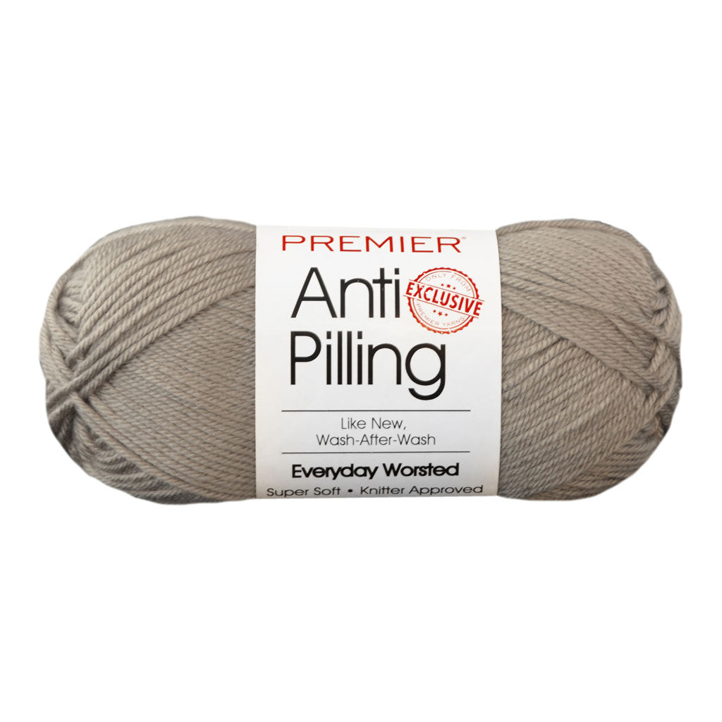 Premier Yarns Anti-Pilling Everyday Worsted Solid Yarn Chinchilla