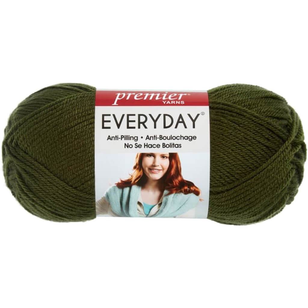 Premier Yarns Anti-Pilling Everyday Worsted Solid Yarn Pine Green