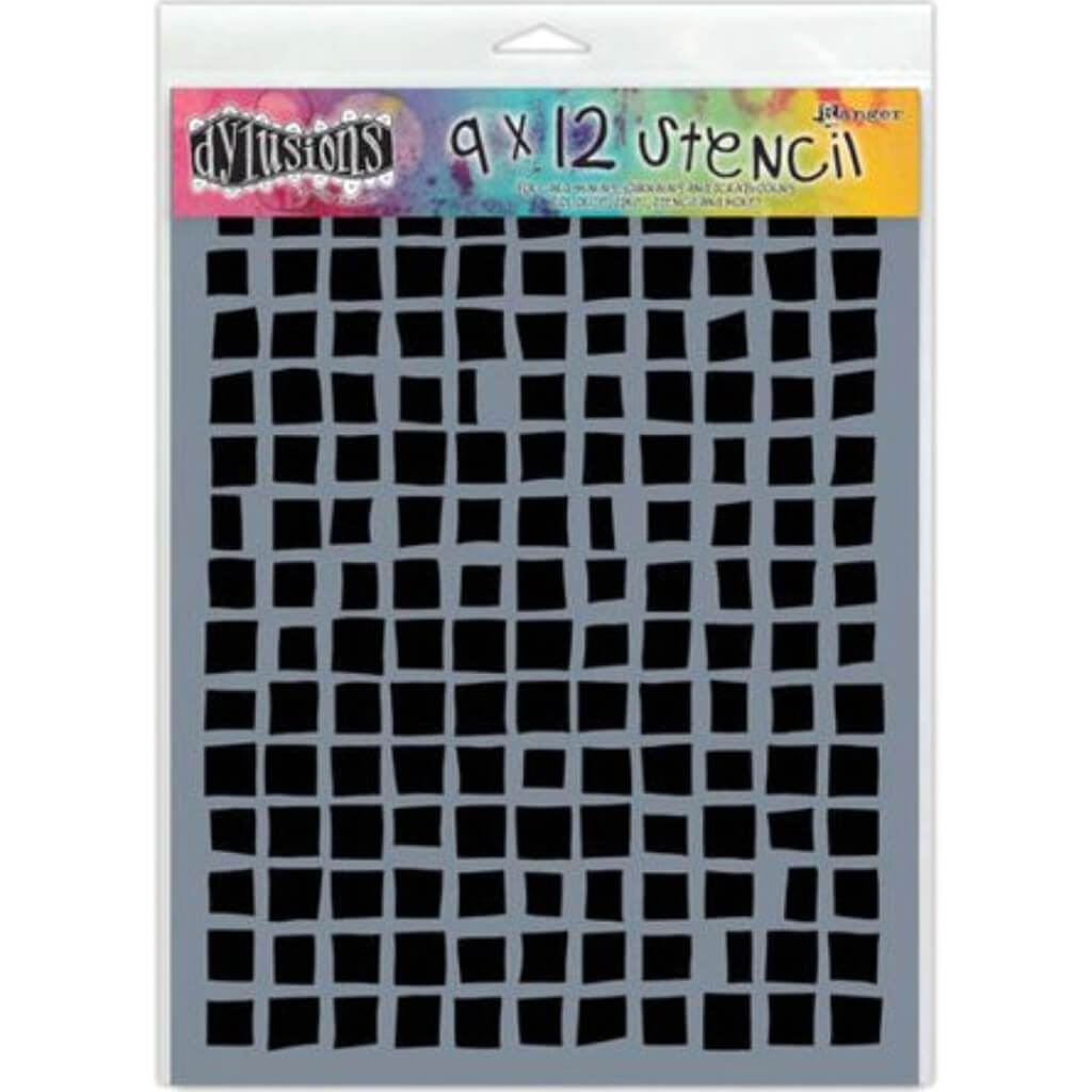 Dyan Reaveley's Dylusions Stencils 9inX12in Squares