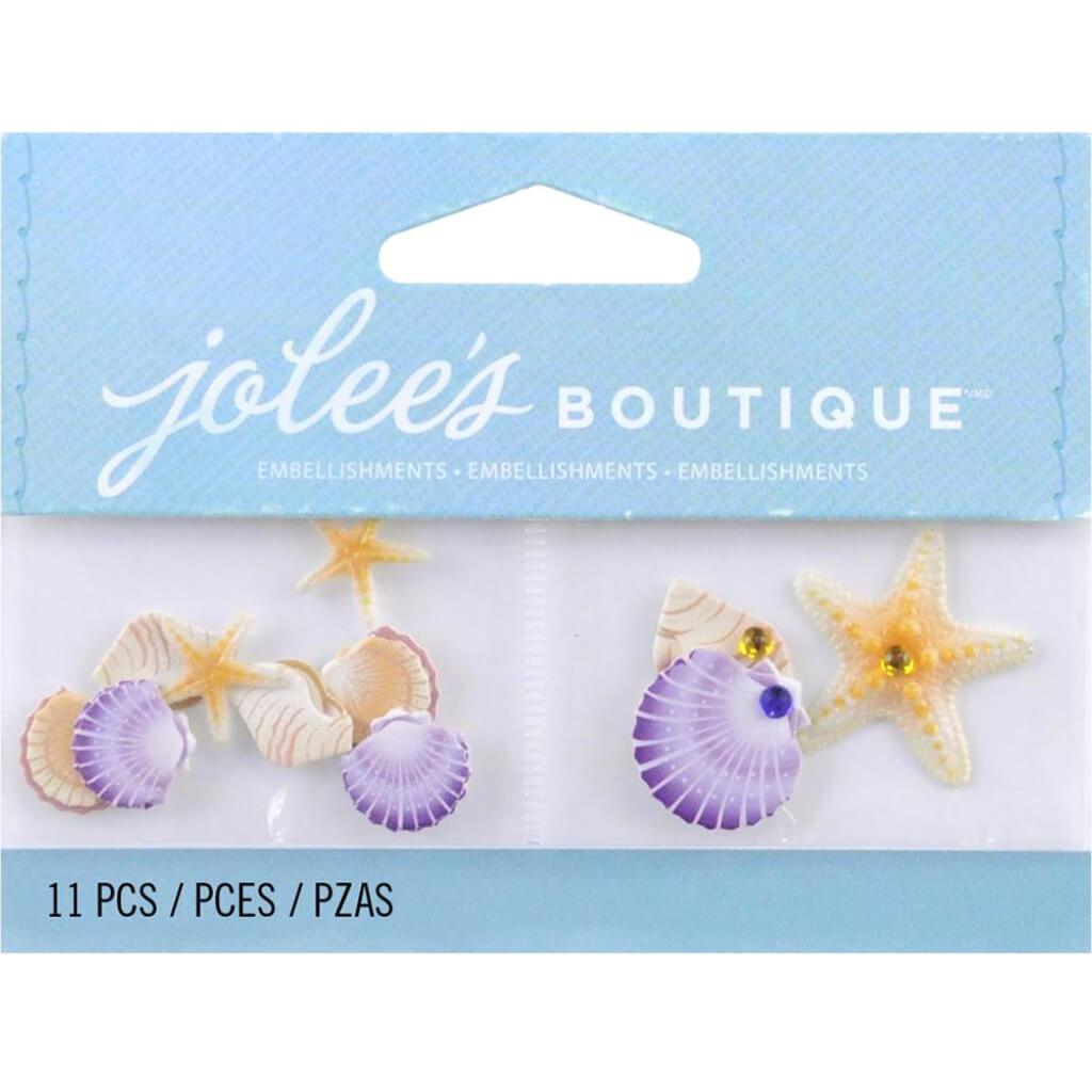 Jolee&#39;s Boutique Dimensional Embellishments 11/Pkg Mini Seashells