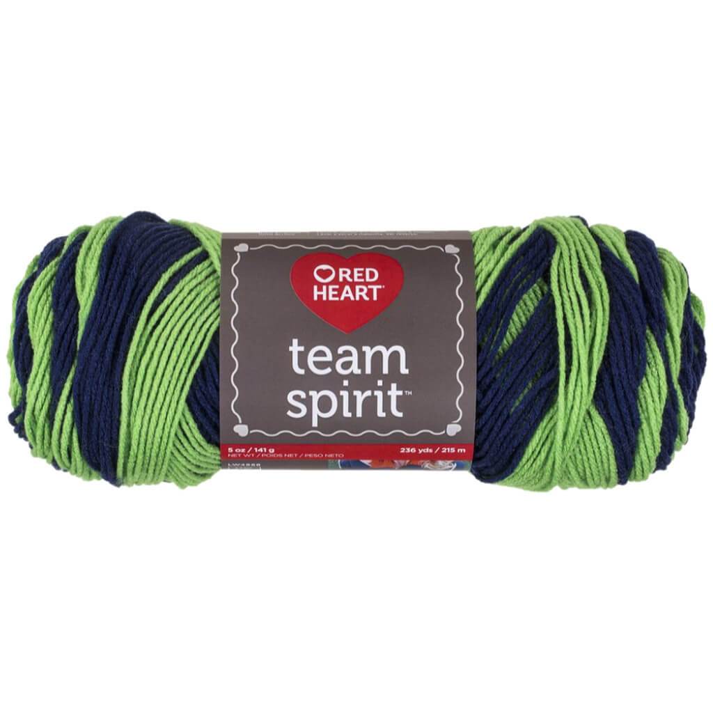 Red Heart Team Spirit Yarn Navy/Green