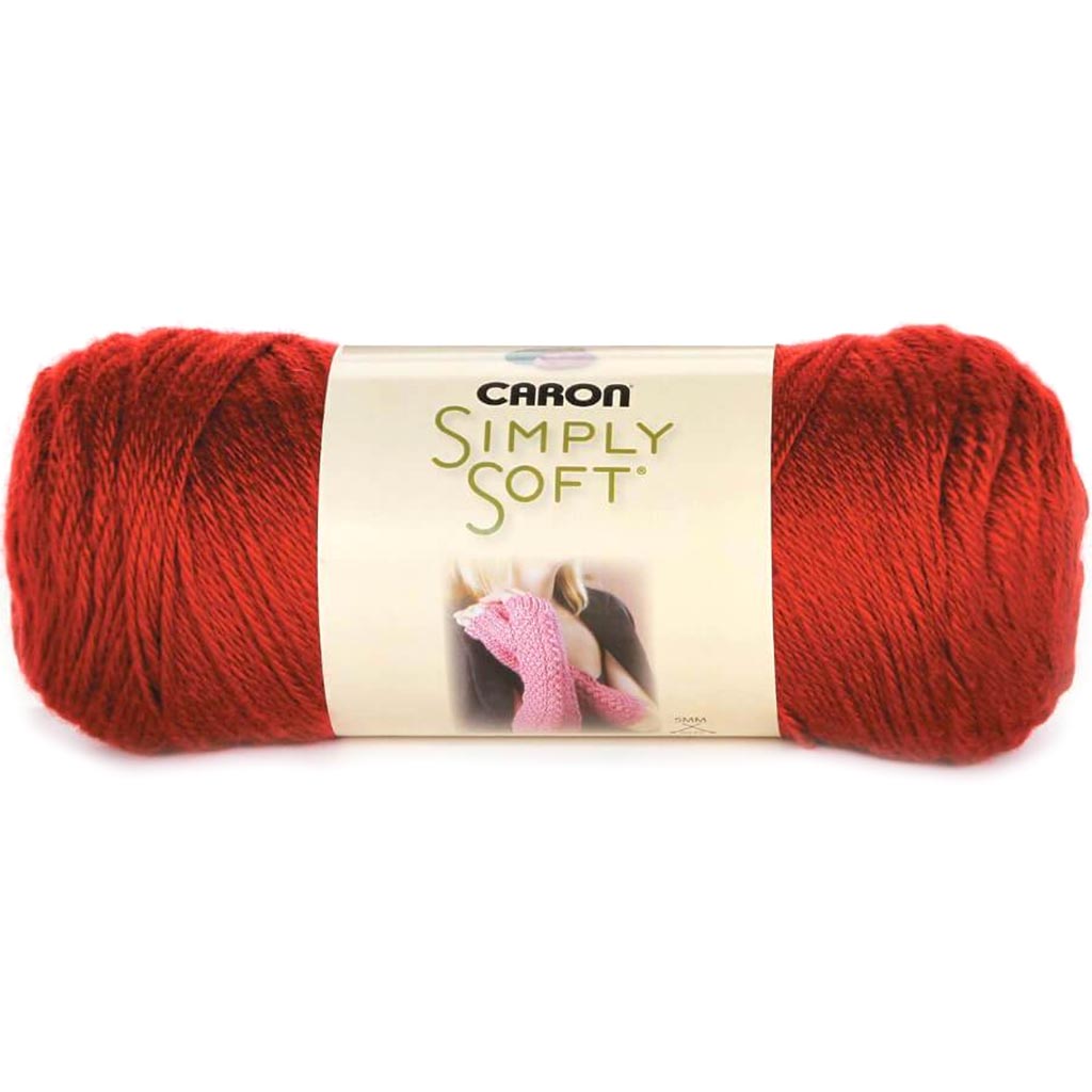 Caron Simply Soft Solids Yarn Autumn Red