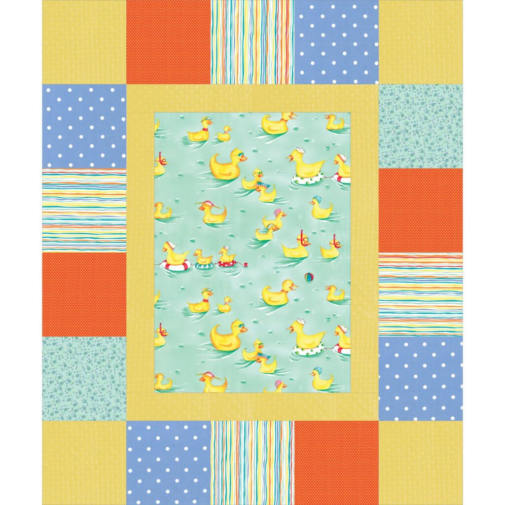 Fabric Editions Cuddly Quilt Kits Neutral - Ducks Assorted