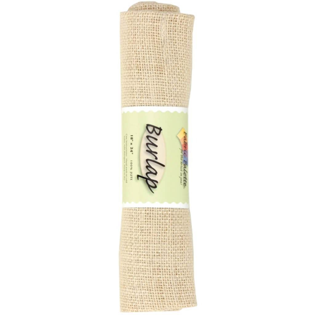 Fabric Palette Burlap 18in x 21in Rolled Oyster