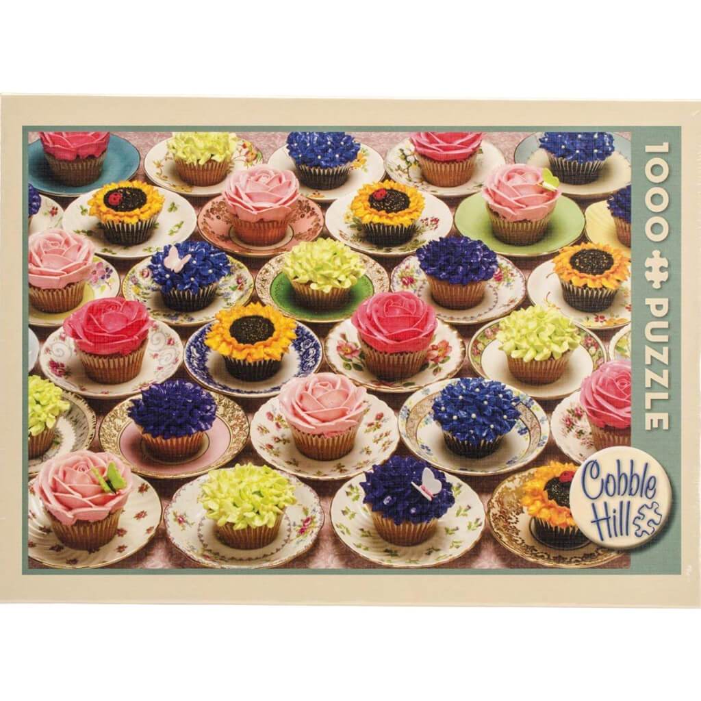 Jigsaw Puzzle 1000 Pieces 10in x 14in Cupcakes &amp; Saucers