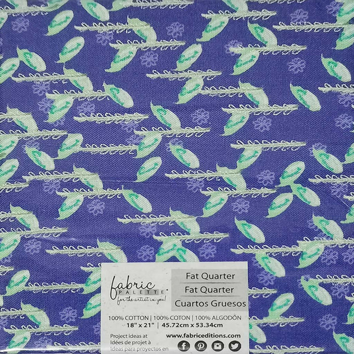 Fabric Palette Precut 18in x 21in Pookie Luna - Navy