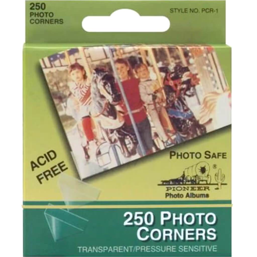 Photo Corners Self-Adhesive .5in 250/Pkg Clear