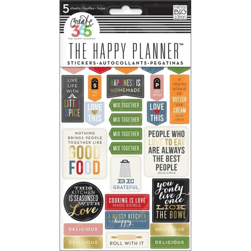 Happy Planner Stickers 5/Sheets Good Food