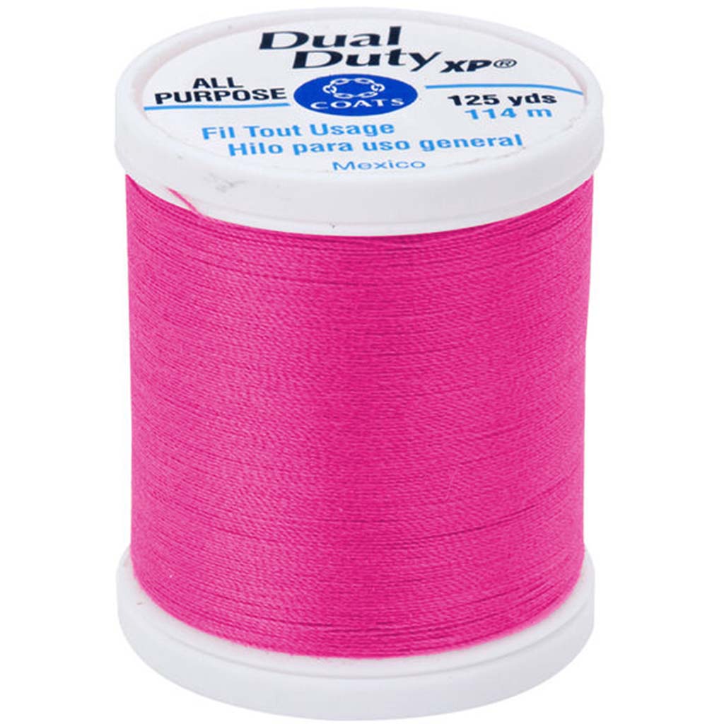 Coats Dual Duty XP General Purpose Thread 125yd Bright Fuchsia