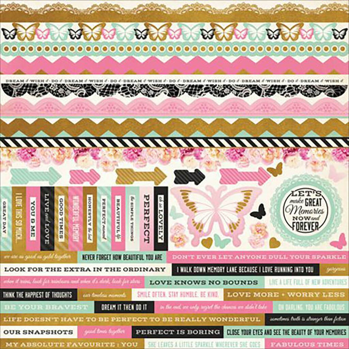 All That Glitters Cardstock Stickers 12in x 12in