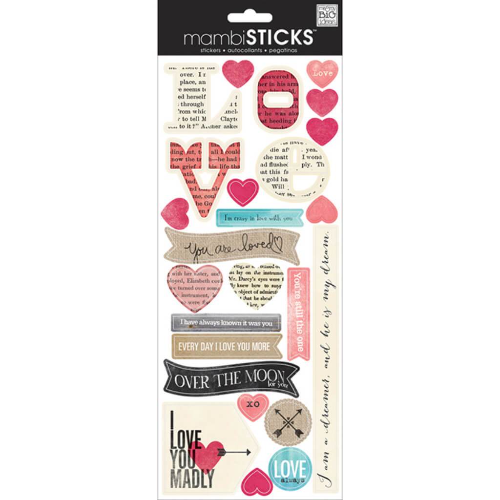 SAYINGS STICKERS PKG LOVE NEWSP 