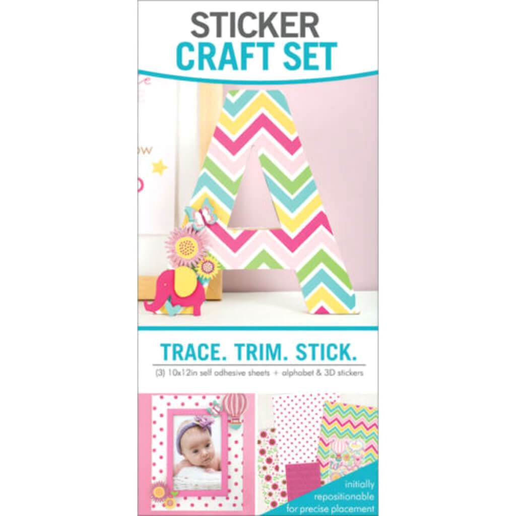 Paper House Sticker Craft Set Baby Girl