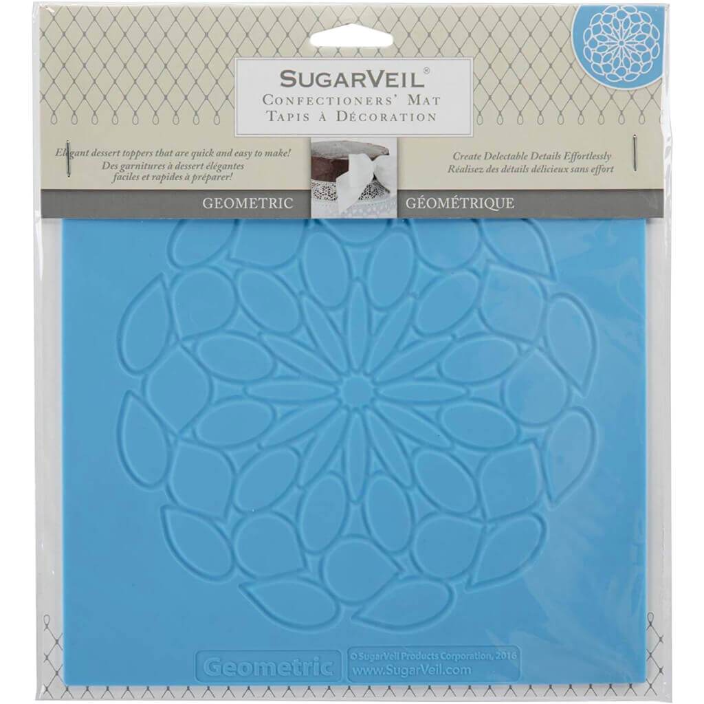 SugarVeil Silicone Confectioners' Mat 8.75inW x 9.75inH Geometric