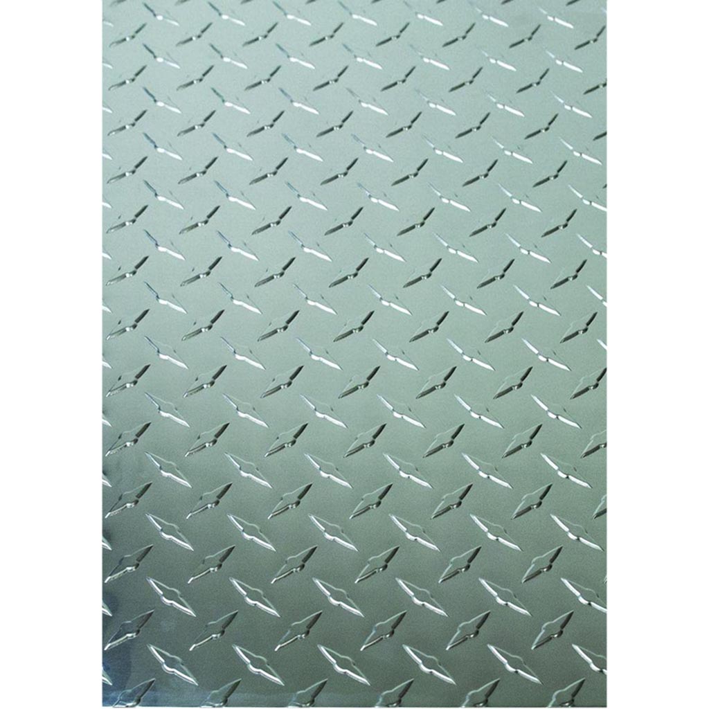 Alum Sht Diamond Thread 12"X24".025 Mill