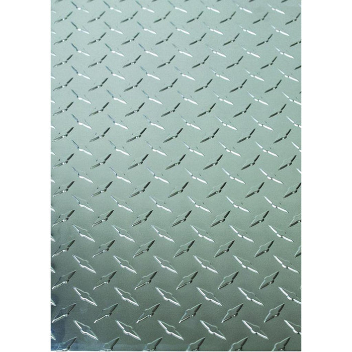 Alum Sht Diamond Thread 12"X24".025 Mill