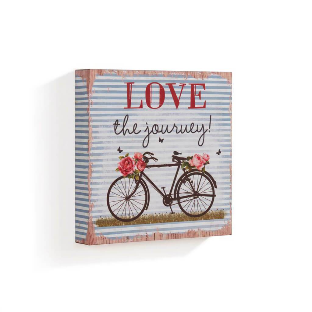 &quot;Love The Journey&quot; Wooden Wall Art Sign 