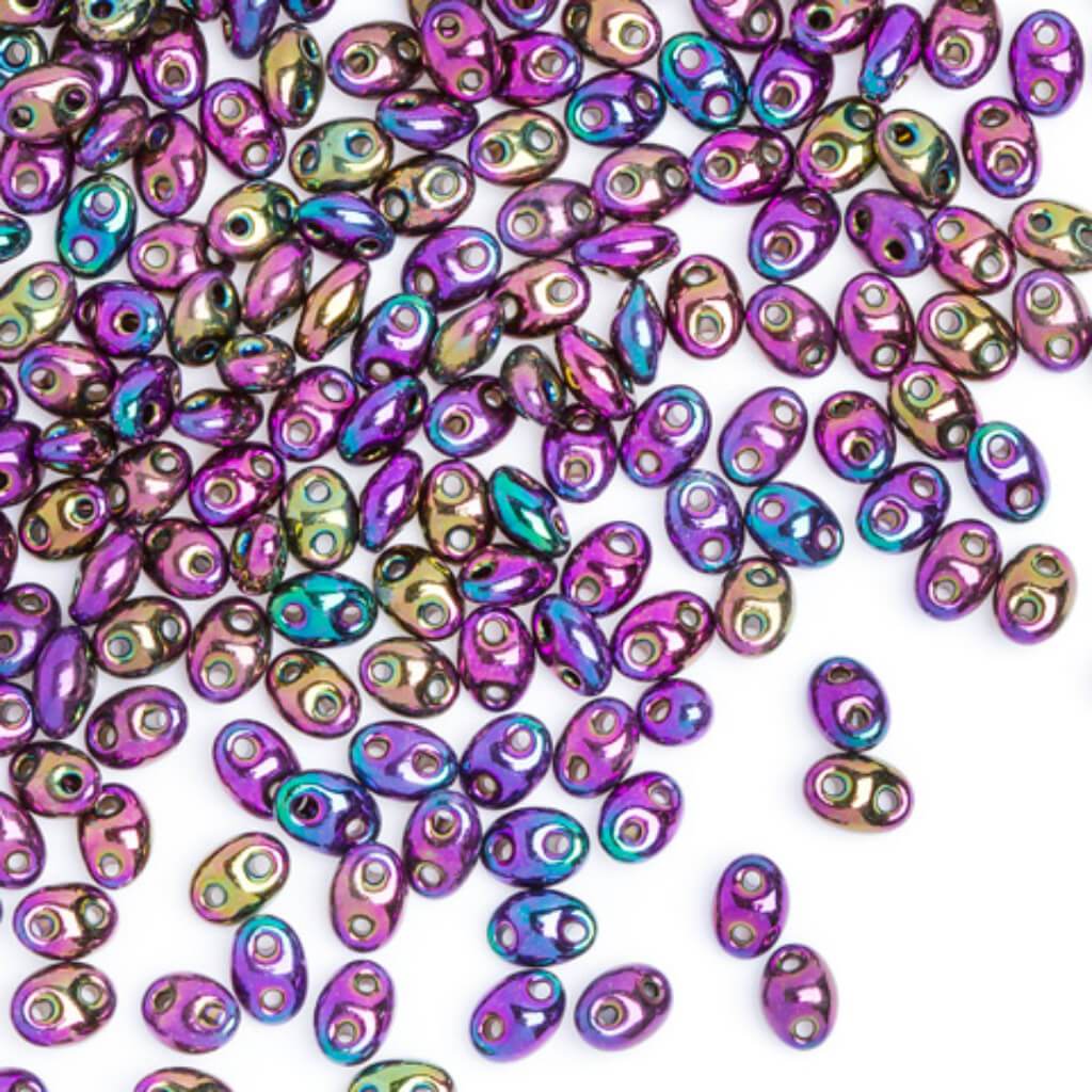 Preciosa Czech Twin 2-Hole Seed Beads 2.5x5mm 24g