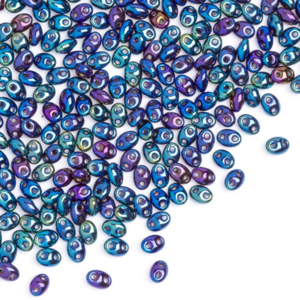 Preciosa Czech Twin 2-Hole Seed Beads 2.5x5mm 24g