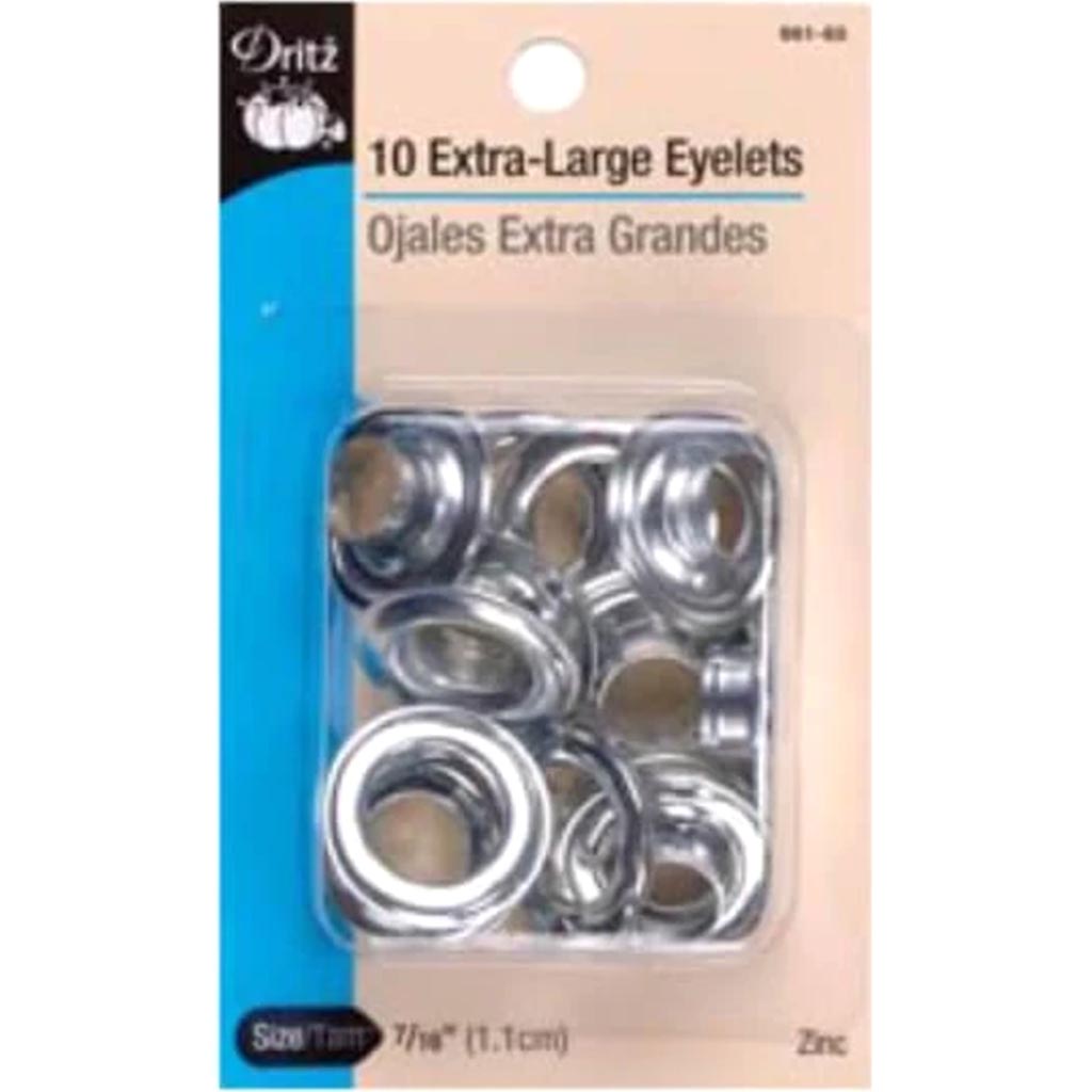 Dritz- Extra Large Eyelet Kit, Nickel